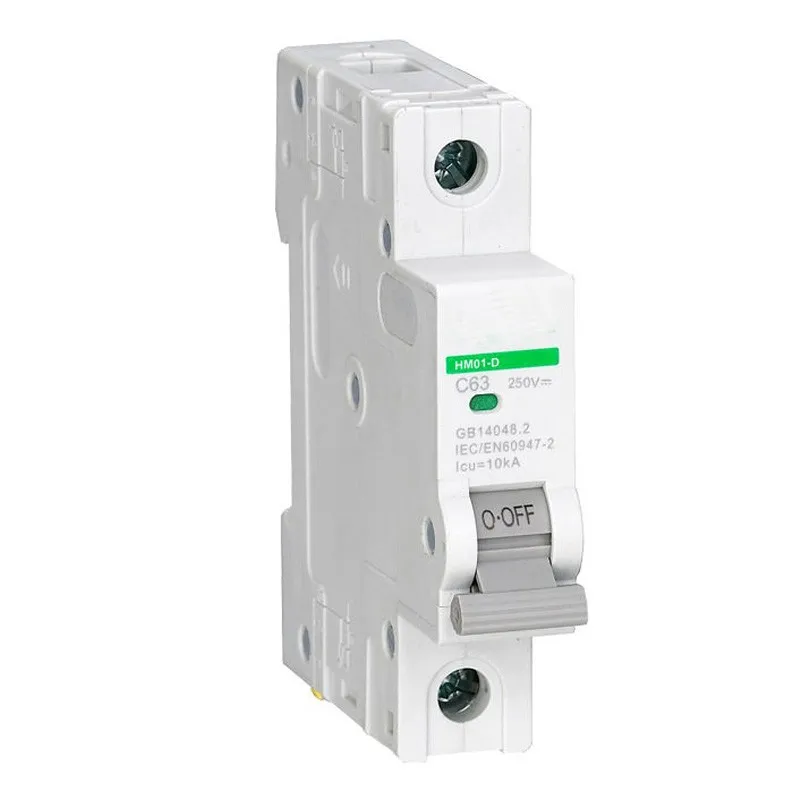 

1P 250V DC Miniature circuit breaker non polarized circuit breaker with TUV certificate 6A 3A 4A