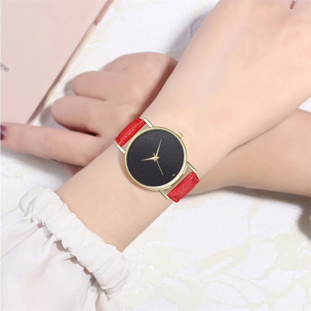 Лидер продаж модные женские туфли часы кожа Advanced аналоговые кварцевые наручные