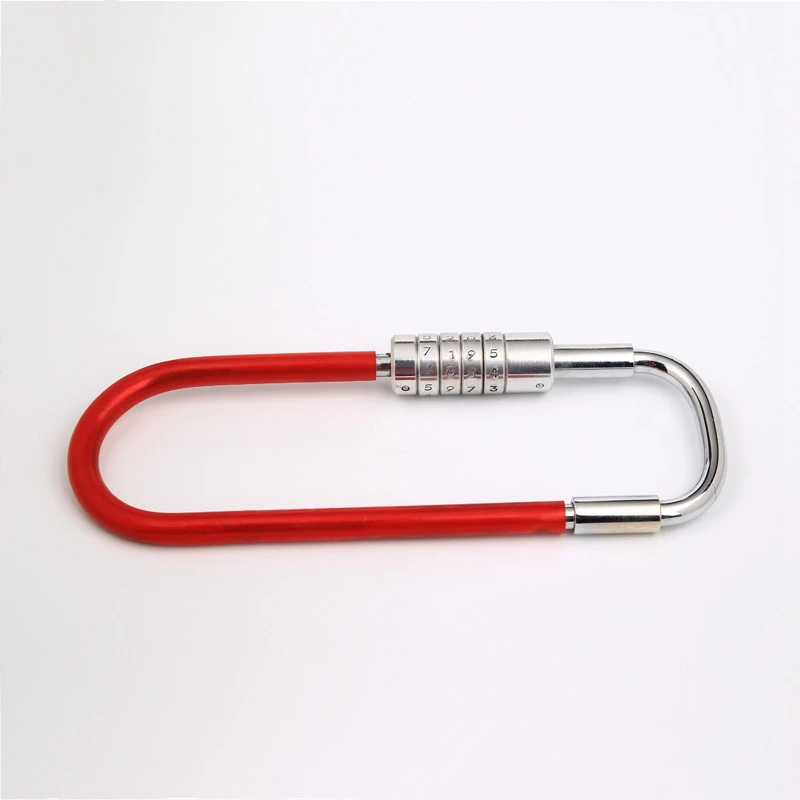 Combination Password Lock Antitheft Alloy Steel U Shape Lock Padlock Glass Door Locks Bicycle Bike Motorcycle Chian Lock 5