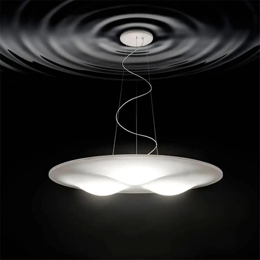 

postmodern white Cloud Acrylic pendant lights for living room hotel nordic design led hang lamp novel loft decor light fixtures