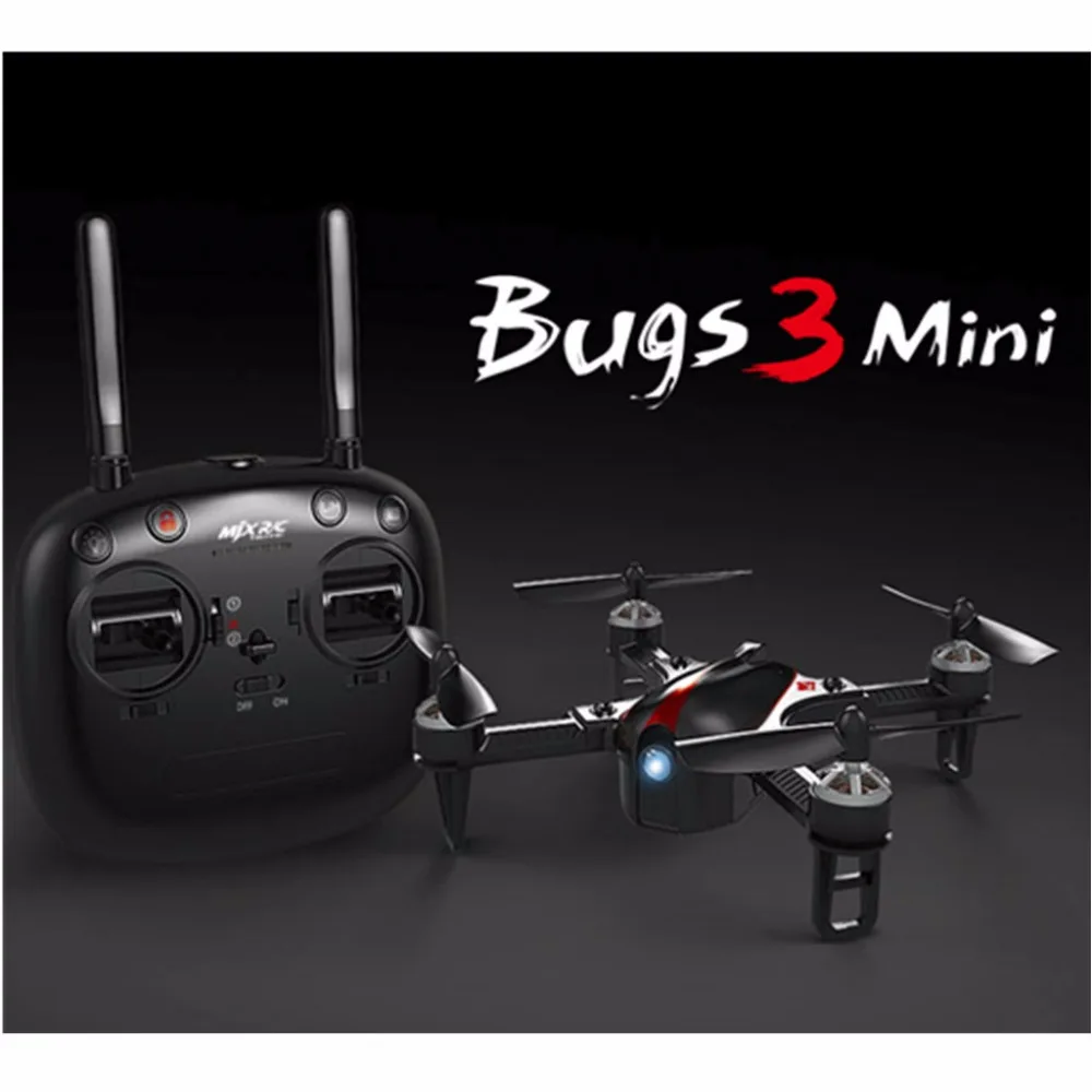 Бесщеточный Мини Дрон MJX Bugs 3 самостабилизация ручной двойной режим двусторонний