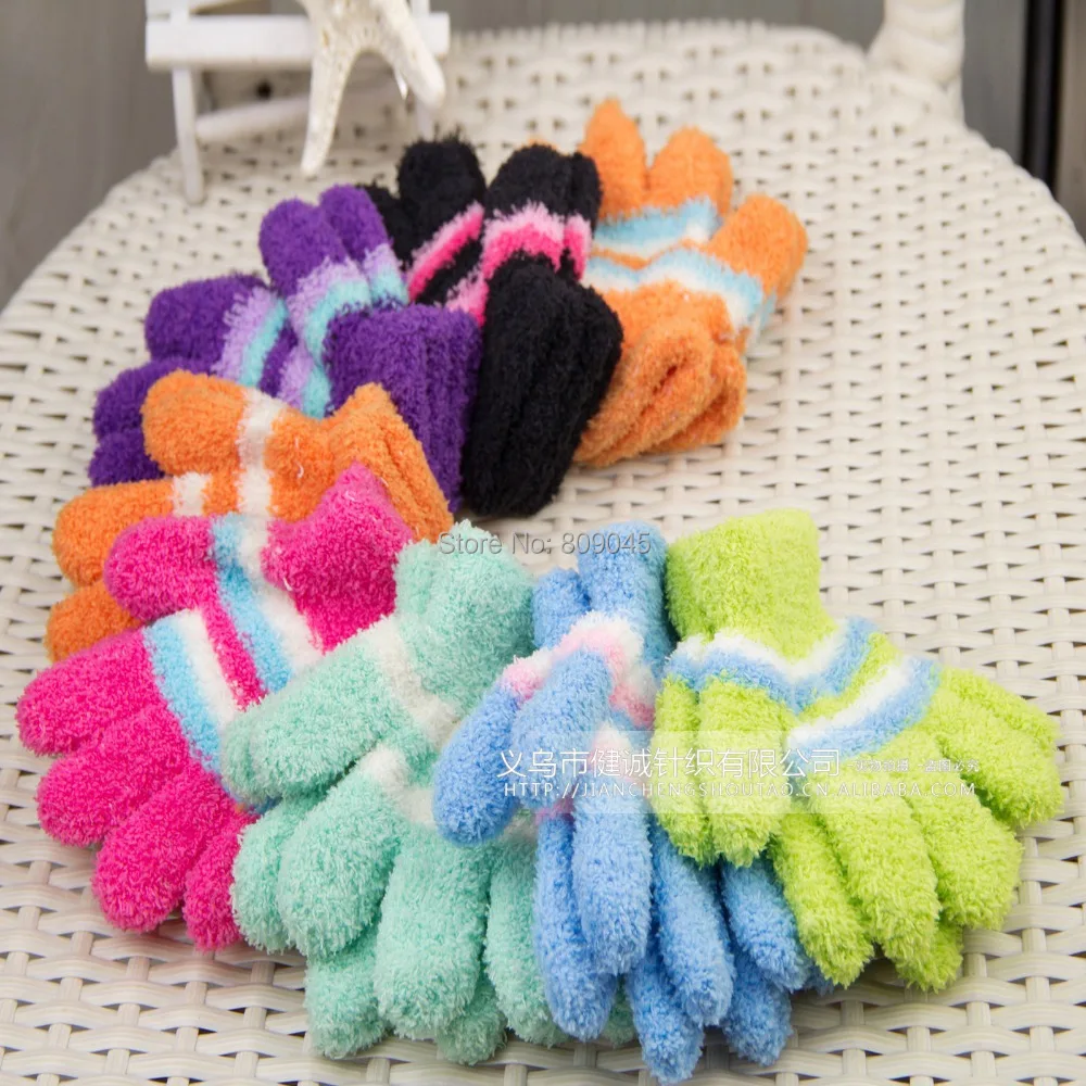 

Gift,children high quality autumn winter outdoor warm women touch kids knited gloves half / full finger mitten1pair=2pcs GW52