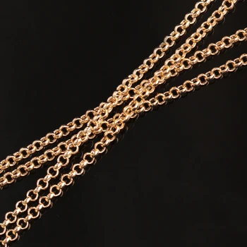 

50pcs 2mm women Necklace Jewelry gold color Round Pearl Ball Necklace Jewelry Making Chain With Lobster Clasp