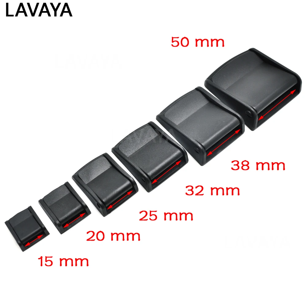 1 шт. 15 мм 20 мм 25 мм 32 мм 38 мм 50 мм кулачковые пряжки пластик черный тумблер зажим Molle тактический рюкзак ремни
