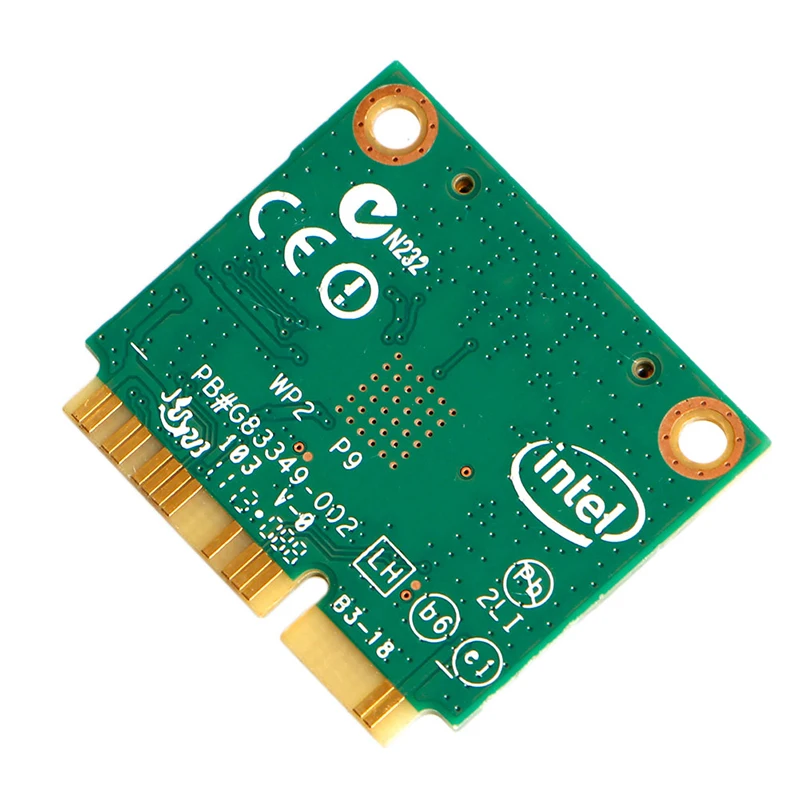 7260HMW Intel Двухдиапазонная Беспроводная+ Bluetooth 4,0 мини PCI-E WLAN карта