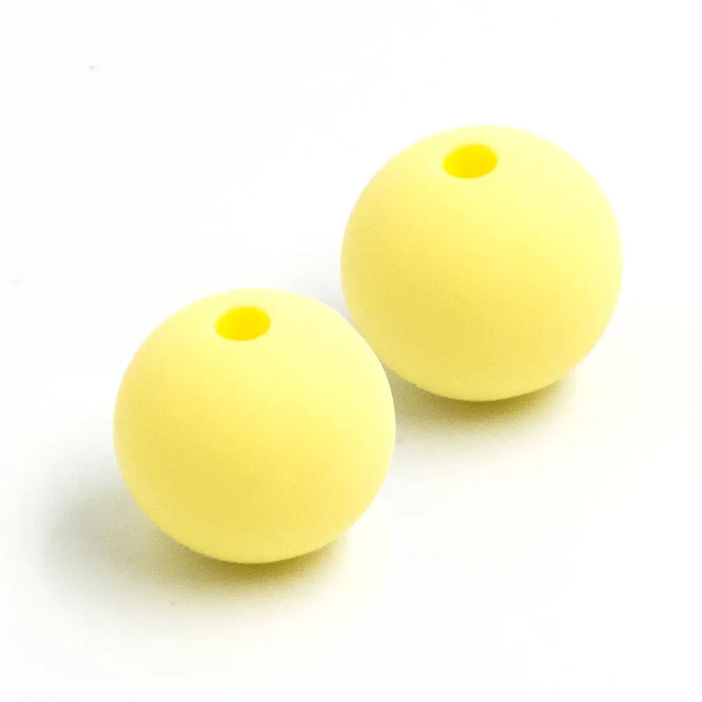 Cream Yellow 30 шт силиконовые бусины 12 мм круглые Perle Силиконовые Зубные Детские Прорезыватели для зубов для изготовления ювелирных изделий Детские продукты Siliconen Kralen - Цвет: Cream Yellow