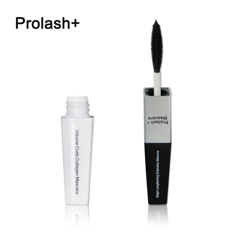 Prolash+ тушь для ресниц из лучшего объемного волокна, удлинение ресниц, завиток, макияж глаз, двойная головка, тушь для ресниц, удлиняющая, черная, Rimel, водостойкая, Bio-EPM