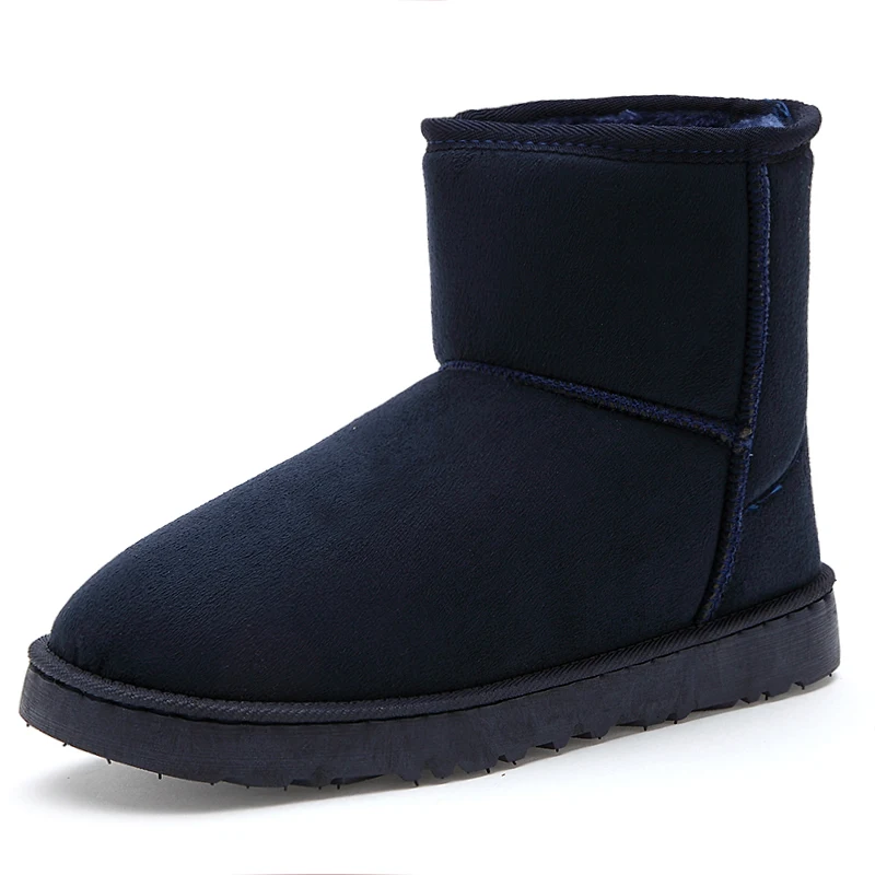 TBA/короткая плюшевая обувь унисекс, г., зимняя обувь без шнуровки зимние ботинки для пары хлопковая обувь высокая теплая Уличная обувь