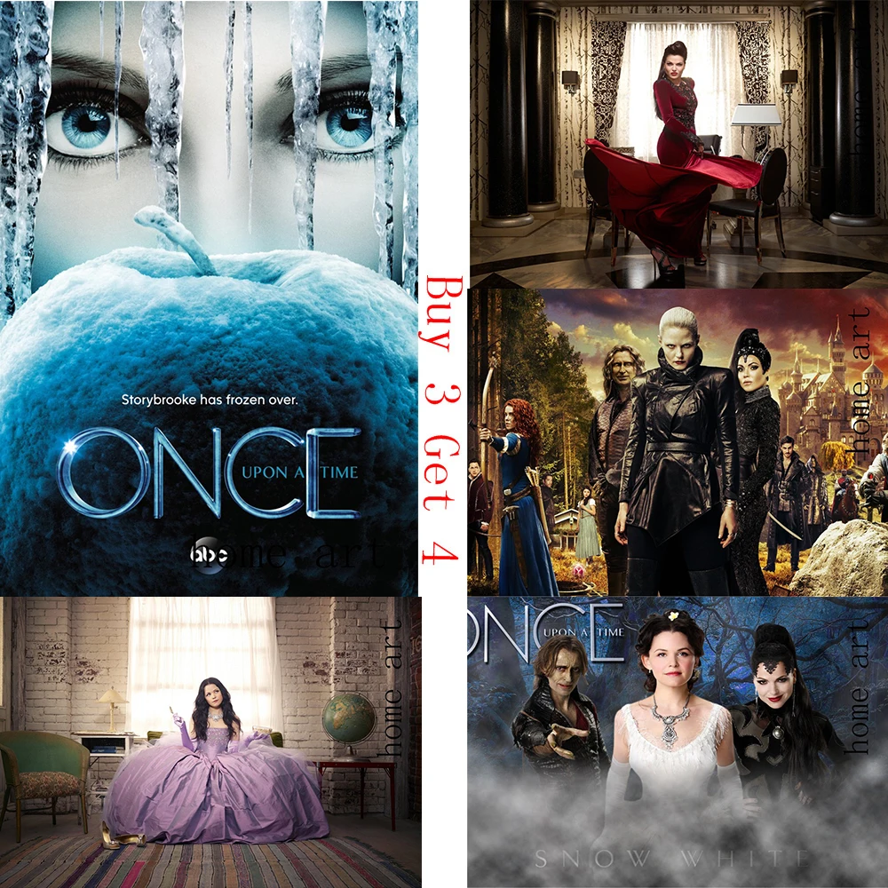 Постер Once Upon a time четкое изображение настенные наклейки украшение для дома