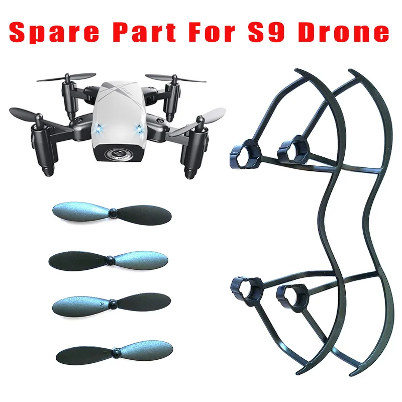 

Free shipping Propellers Blade for S9 S9W S9HW Mini Foldable RC Drone Quadcopter Pocket Helicopter Protective frame pare part