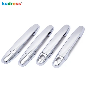 

For Toyota Vios Yaris 2007 2008 2009 2010 2011 2012 High Quality Chrome ABS Door Handle Cover not for 2012 hatchback Yaris