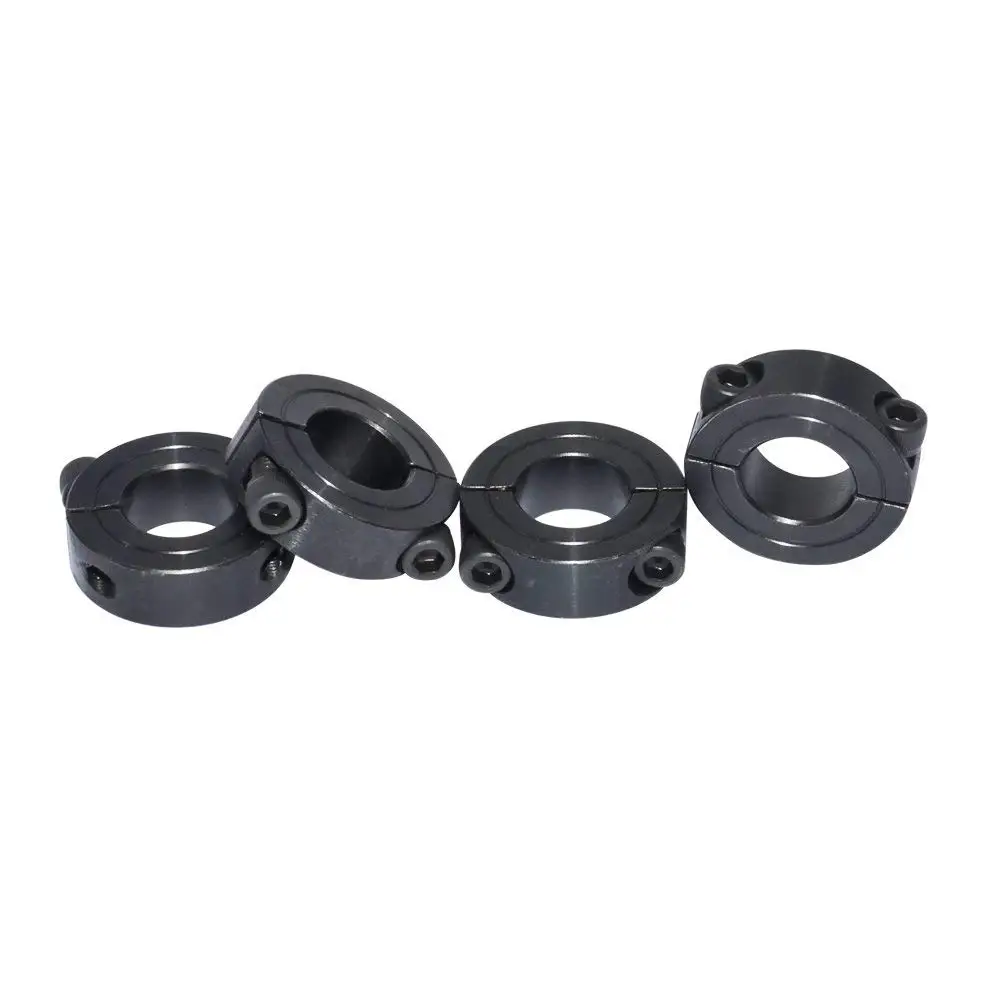 

Bore 1/4 3/8 1/2 5/8 3/4 7/8 1 inch Double Split Shaft Collar Oxide Set Screw Style Pack of 4PCS