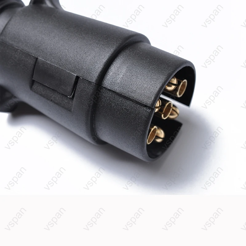 الجملة محول المقبس 7pin التوصيل لل caravana قافلة مقطورة tow bar موصل جولة 7pin مقطورة الأسلاك الكهربائية موصل