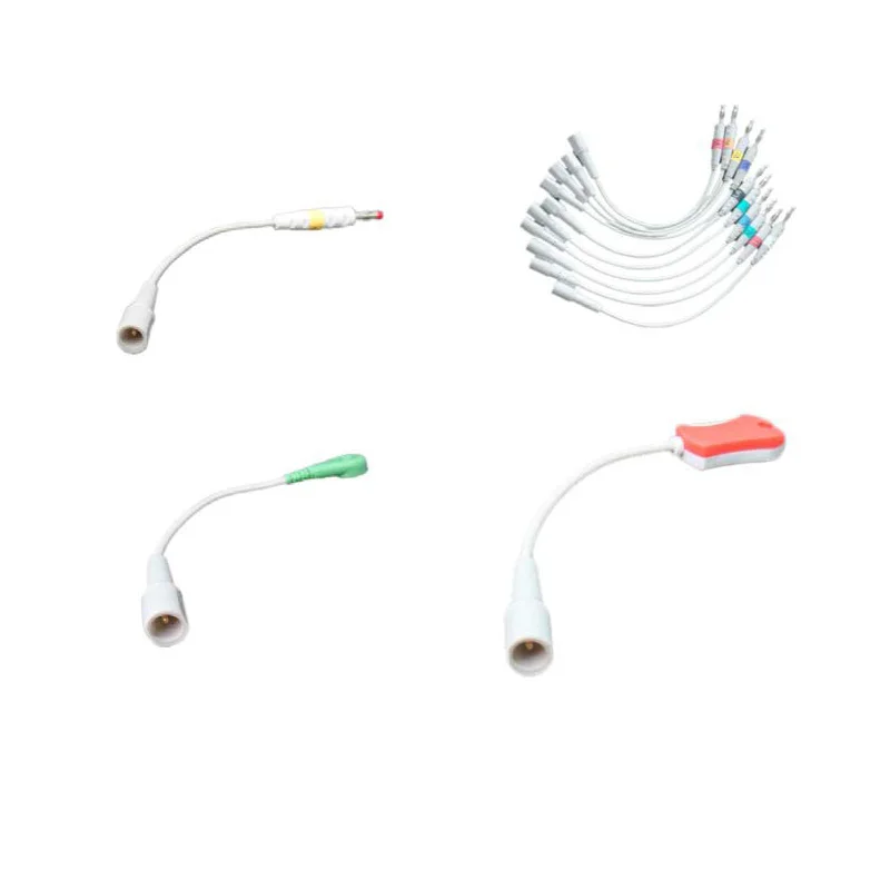 ECG and EKG electrodes adapter,use with GE 2001925 and 406554 series