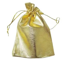 13*18 см 200 шт. ручной работы Золотой шнурок Сумки для свадьбы/Вечеринки/подарок/браслеты/ожерелье чехлы Ювелирная упаковка Дисплей Сумки