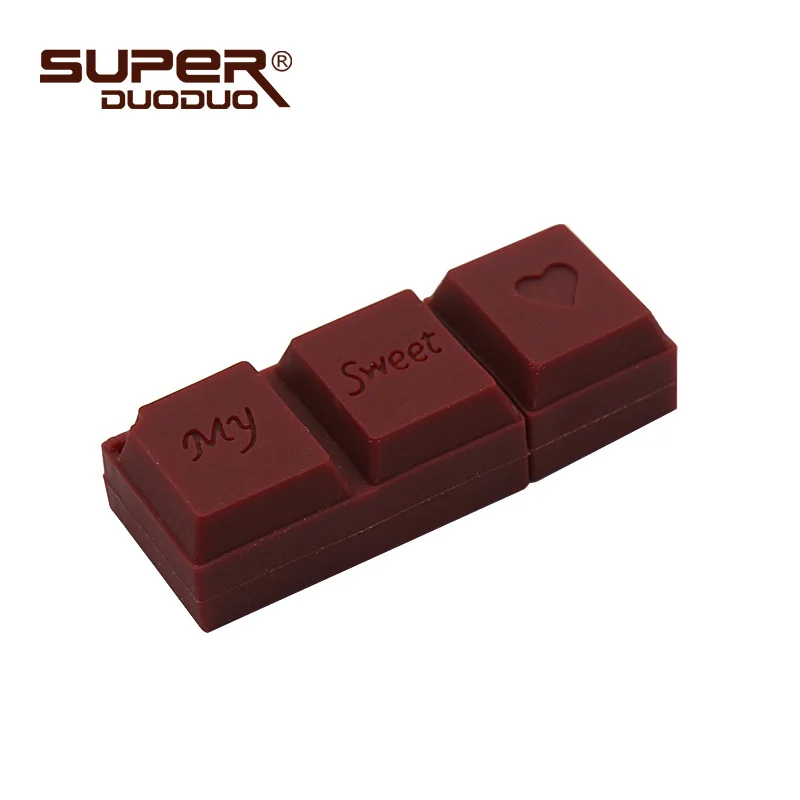 Силиконовый шоколадный usb флэш накопитель диск на ключе 4 ГБ 8 16 флеш 32 Гб 64 128 memoria 2