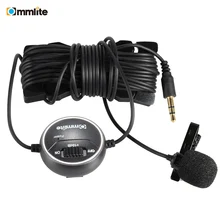 Commlite F18501 CVM-V03CP dB Ajustar El Micrófono de Solapa Clip-on Micrófono de Condensador omnidireccional para Videocámara Cámara Smartphones