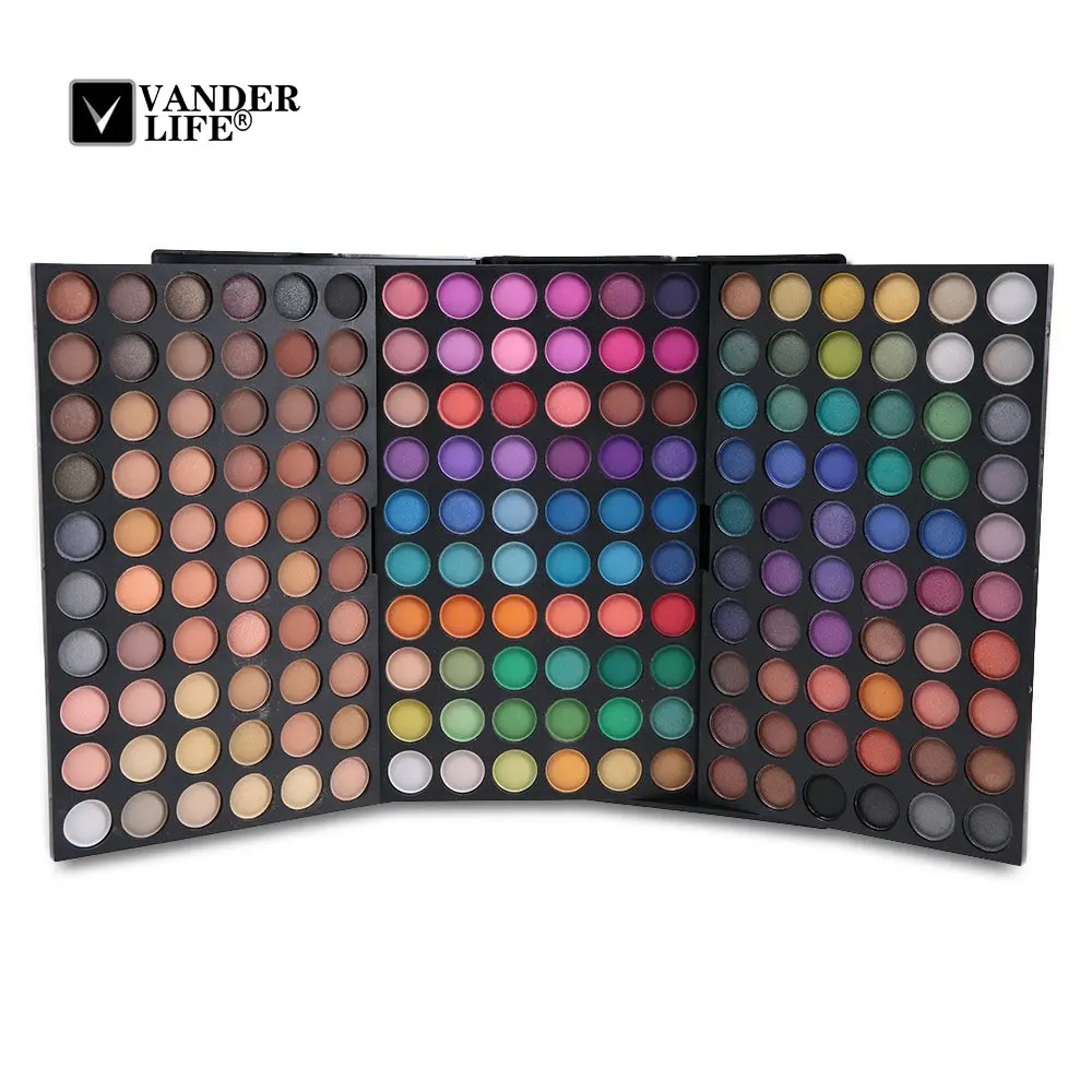 

180 Color Shades Face Makeup Eyeshadow Palette Highlighter Glitter Shimmer Waterproof Pigment Eye Shadow Beauty Cosmetic Tool