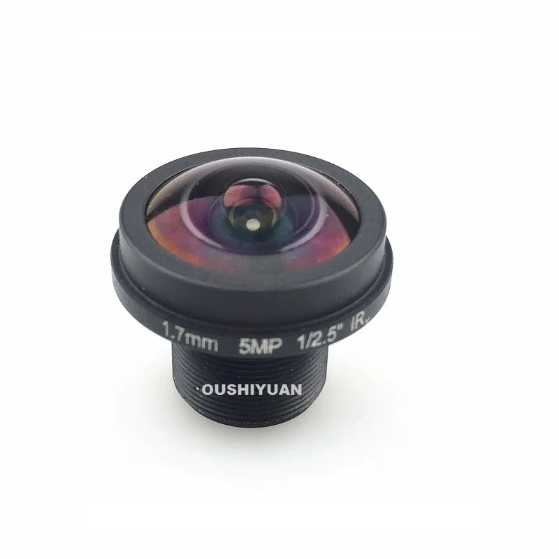 

1.7mm CCTV Security Lens 180 Degree Fisheye Lens Wide Angle Lens For IR Board CCTV Camera 5.0MP M12