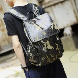 Tidog корейский стиль кожа бизнес тенденции моды рюкзак