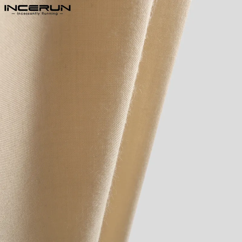 INCERUN комбинезон Пара мужчин и женщин оснастка Slim Fit мужские комбинезоны Корейская версия девять очков повседневные брюки осень