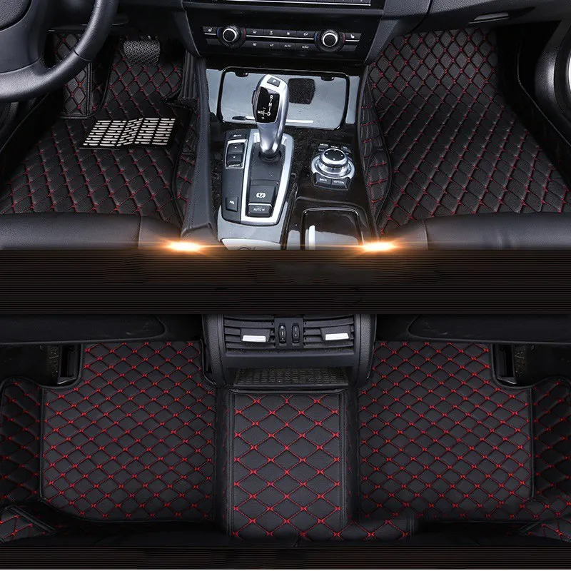 car floor mats коврики для авто коврик на панель автомобиля для Lexus LS ls460 LS460L ls600 ls600hl LX 570 LX470 LX570 nx300 NX 200 NX200 nx200t nx300h 2013 2012 2011 2010 2009 2008 2007 2006 - Название цвета: Black red line