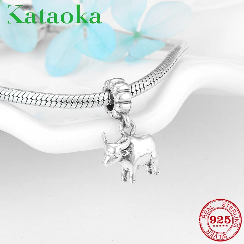 

Robust Cattle Animals Charms Authentic 925 Sterling Fashion Pendant Fit Original Pandora Charm Bracelet Jewelry making
