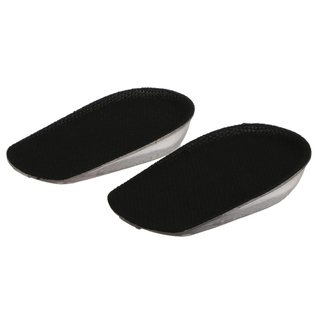 

1.5cm Self-adhesive Silicone Cushion Pads Invisible Height Increase Shoes Inserts Pain Reliever Foot Care Supplies for Women Men