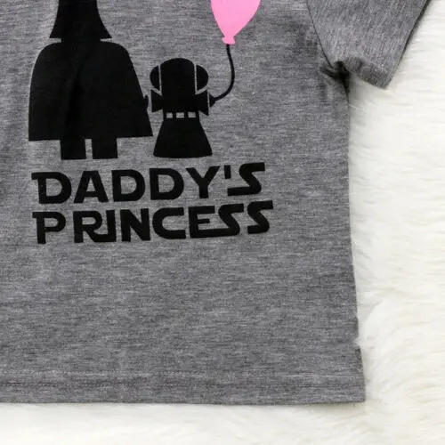 Одежда для маленьких девочек летняя футболка принцессы «Звездные войны» для маленьких девочек хлопковая Футболка с принтом г., новинка