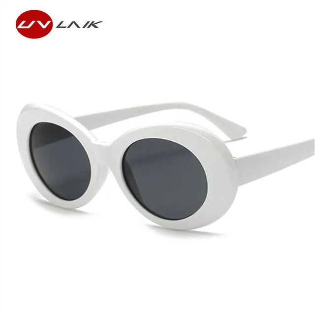UVLAIK Clout Goggles NIRVANA Kurt Cobain Round Sunglasses For Women Mirror Glasses Retro Female Male Sun