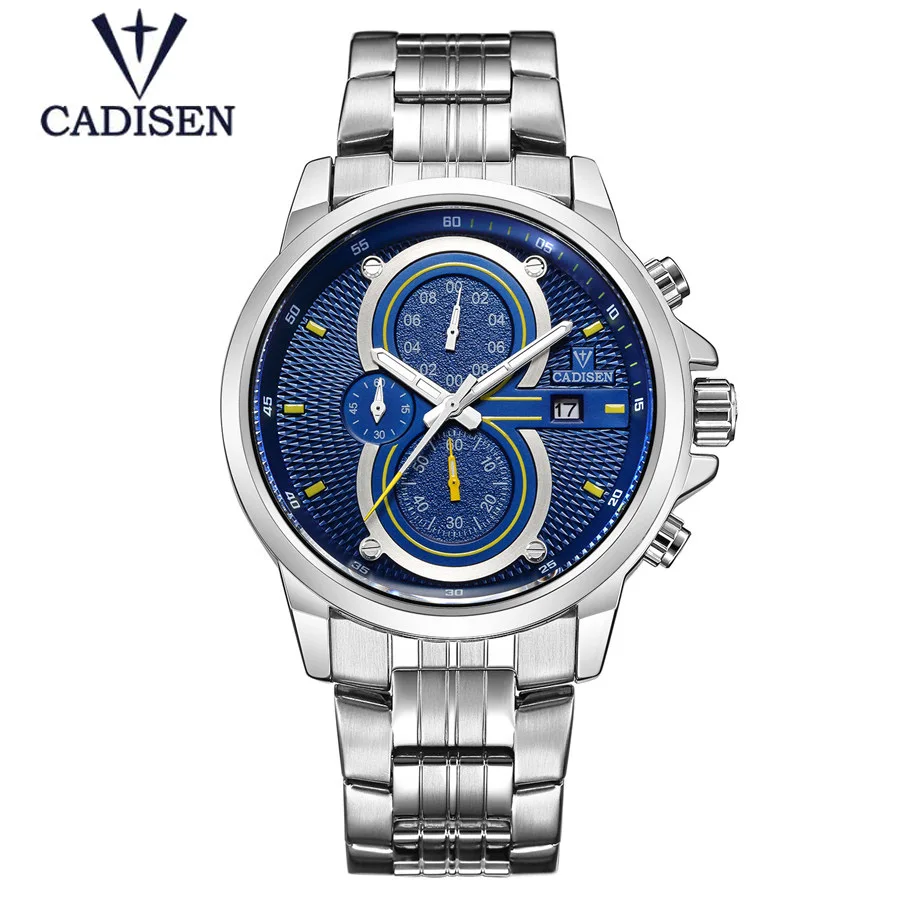 

Montre Homme New Top Brand Chronograph Hands Men's Watch Big dial Clock Men Military Sport Stainless Steel Waterproof Wristwatch