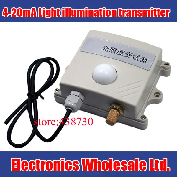 

4-20mA Light illumination transmitter / 0-10V light sensor for greenhouse agriculture/0-65535 lux Photometer