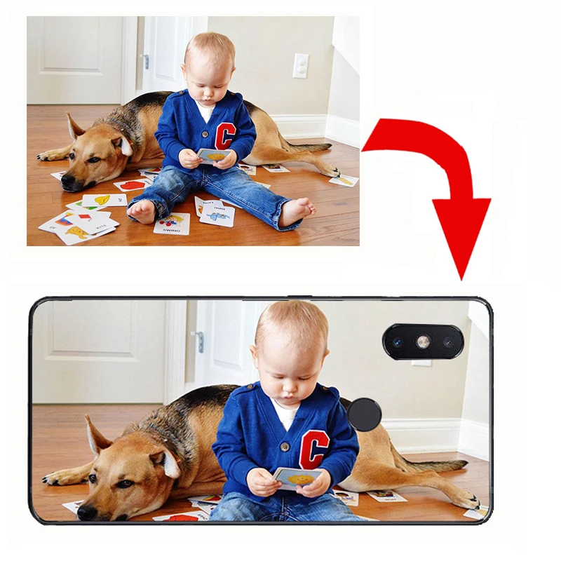 

Custom Design DIY Transparente Silicone Customize Mobile Phone Case Shell Bag Cover for xiao mi 8