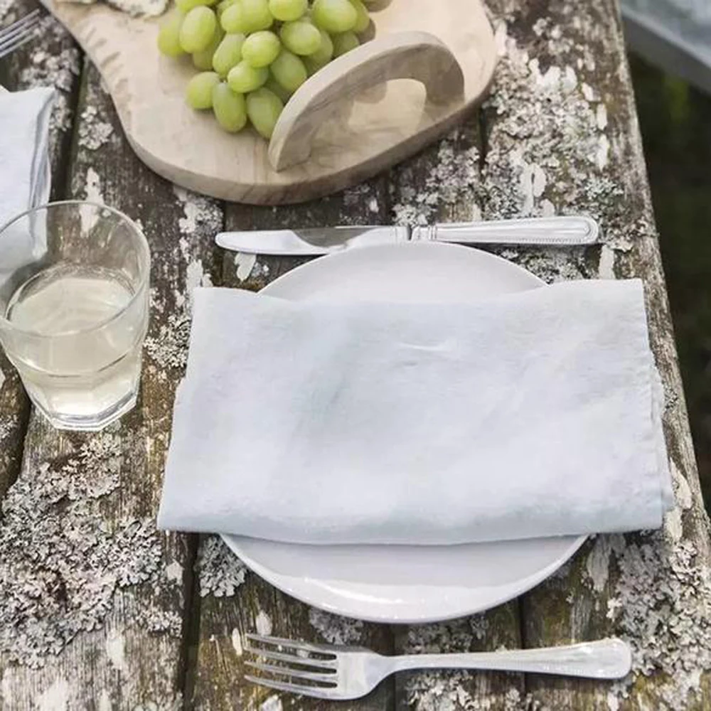 100 Real White Linen Napkins Wedding Table Napkin Natural Pure Pink 100 Real White Linen Napkins Wedding Table Napkin Natural Pure Pink Stain Cloth Cover Cloths Dinner Serviette Antique In From Home