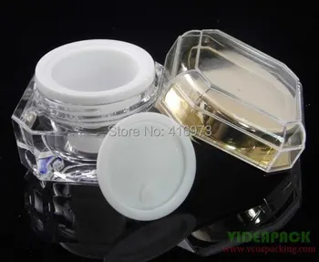 

100pcs/lot hight end empty cream jar10ml/10g cosmetic container