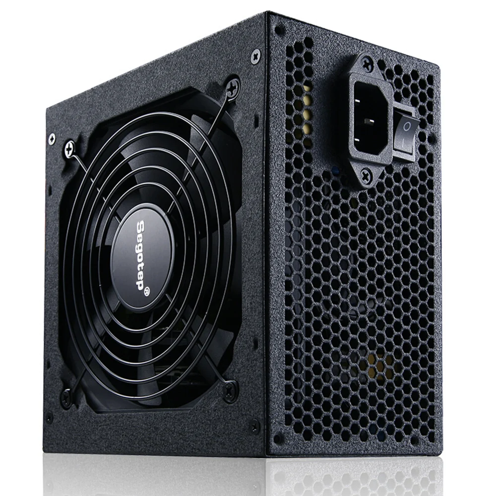 Segotep 600 واط GP700G atx pc الألعاب الكمبيوتر امدادات الطاقة psu 12 فولت pfc النشطة 93% كفاءة 80 80plus العالمي ac الإدخال 100-240
