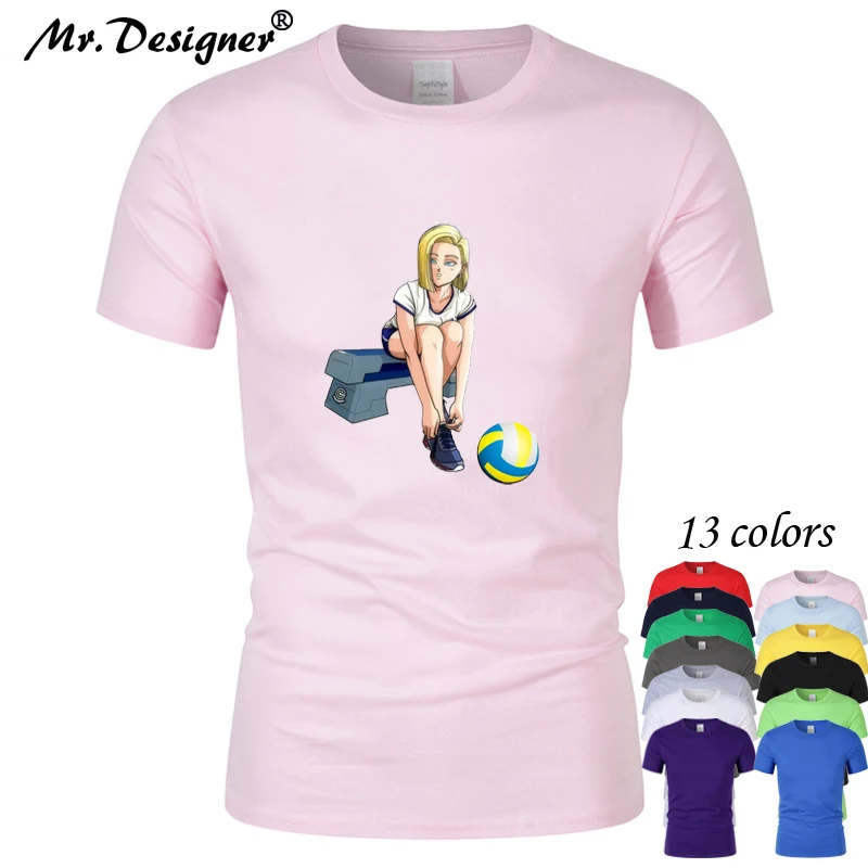 

New Fashion volleyball girl Print T shirt men Brand Clothing Hip Hop T Shirt women Short Sleeve High Quality TShirt Men CT02095