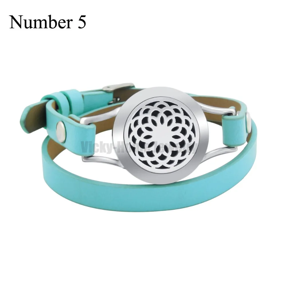 ZP-BS041-23 Diffuser Leather Locket Bracelet 