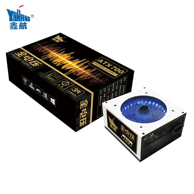 Блок питания XINHANG для ПК 700 Вт PCI SATA ATX 12 В блок настольного компьютера 110 220 игровой