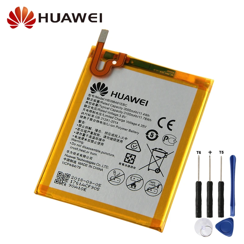 

Original Replacement Battery For Huawei ASCEND G7 PLUS Glory Play 5x 5A Honor 5X G8X G8 GR5 RIO L03 TL00 AL00 UL00 HB396481EBC