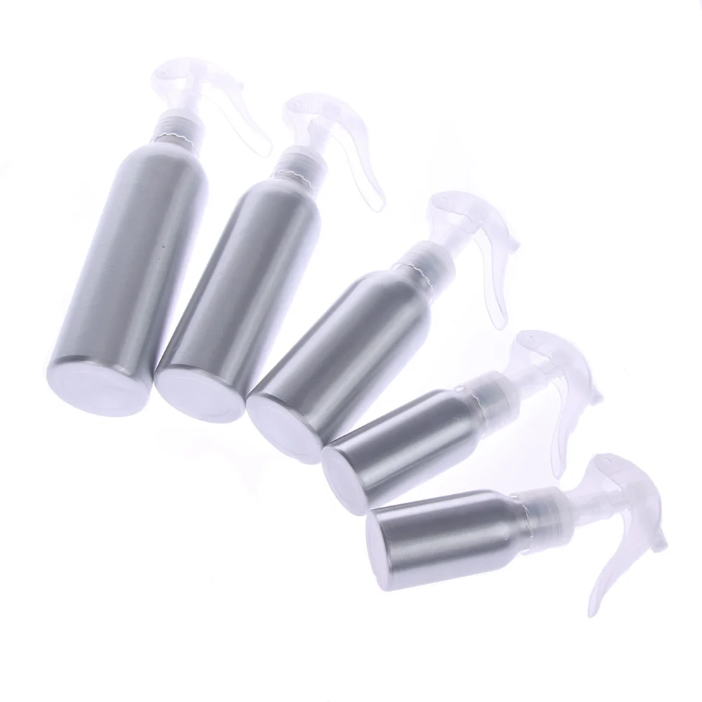 

40ml-250ml Makeup Useful Aluminum Bottles Refillable Mouse Spray Gun Silver Mist Atomizer Hot