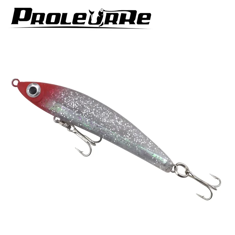 

Proleurre 1Pcs 8CM 14.5G Soft Lead Fish Bait Sinking Pencil Fishing Lures Artificial PVC Swimbait Wobblers Model Crankbait Peche