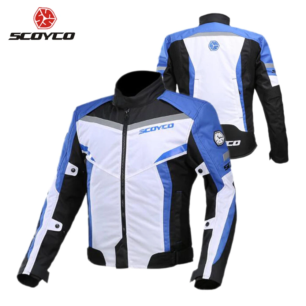 

SCOYCO Motorcycle Jacket Protective Gear Men Motorcycle Clothing Reflective Motocross Jacket Moto Riding Jacket For Four Season
