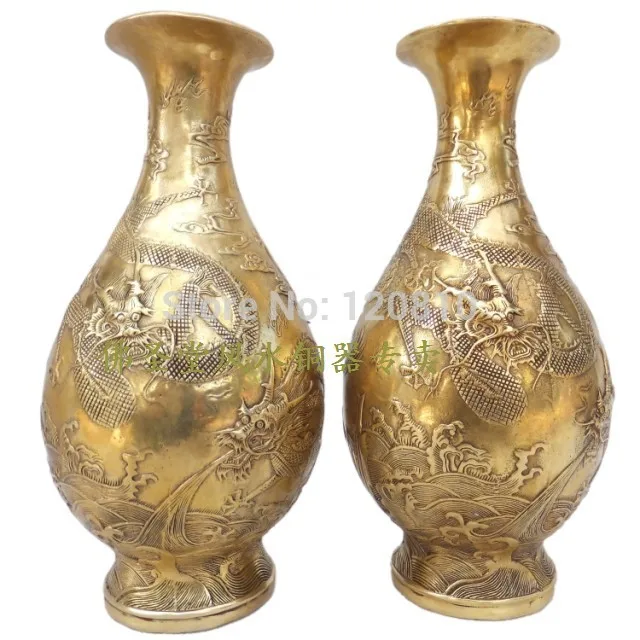 

Copper vase ornaments make the sea dragon vase vase Lucky Hannaford Ssangyong household goods Decoration statue