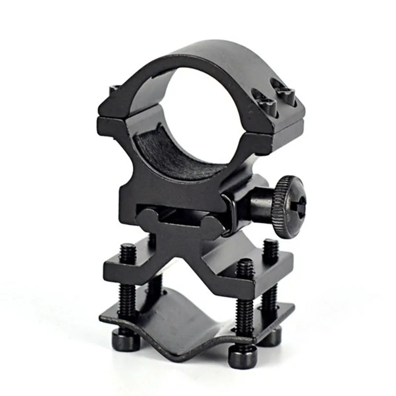 Gun Rail Mounted For Flashlight Torch Laser Optical Sight Mount Holder