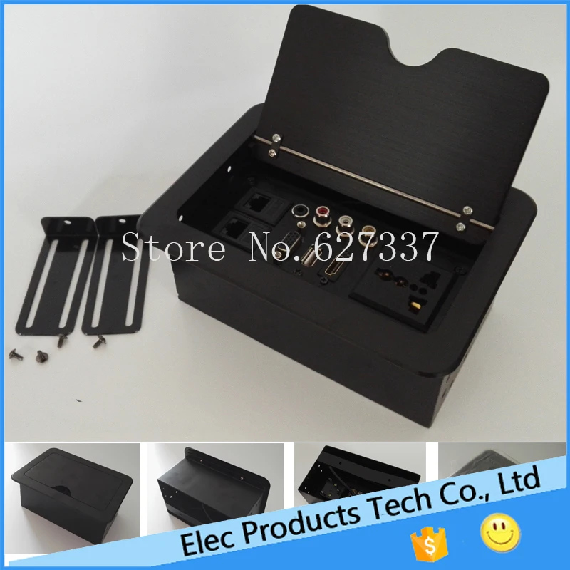 

Desktop Hidden Lan Outlet lipe Up For Conference system livolo usb vga audio socket tafe Sliding socketl free shipping