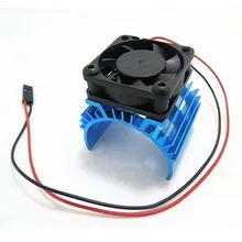 Aluminum Heat sink 5V Cooling Fan for 1 10 RC Car 540 550 3650 Size Motor