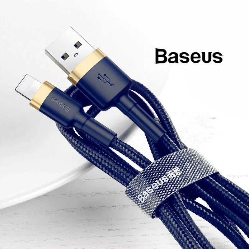 

Baseus 2.4A USB Data Charging Cable For Apple Lightning iphone cable For IPhoneXS X 8 7 0.5m 1m 2m Fast Charging cable