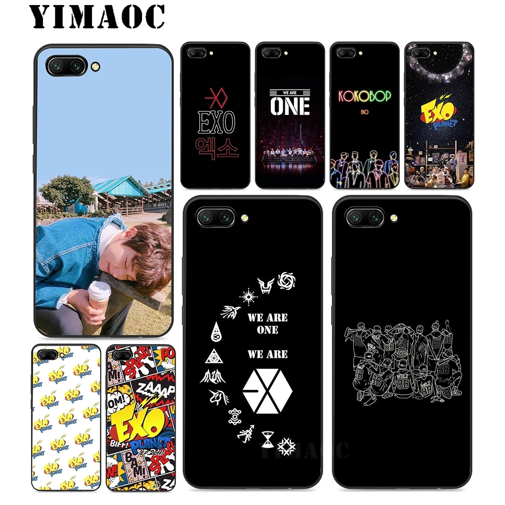YIMAOC Exo Band K Pop Мягкий силиконовый чехол для huawei Honor mate 10 P20 P9 P8 Smart Y6 6A 7A 7X 7C Pro 2017 2018 Lite |