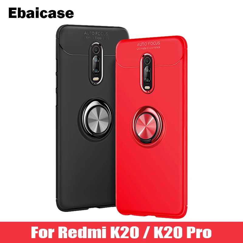 

For Xiaomi Mi 9T Redmi K20 Pro Case Car Magnetic Ring Bracket TPU Protective Shockproof Case For Redmi K20 Note 7 Pro Cover